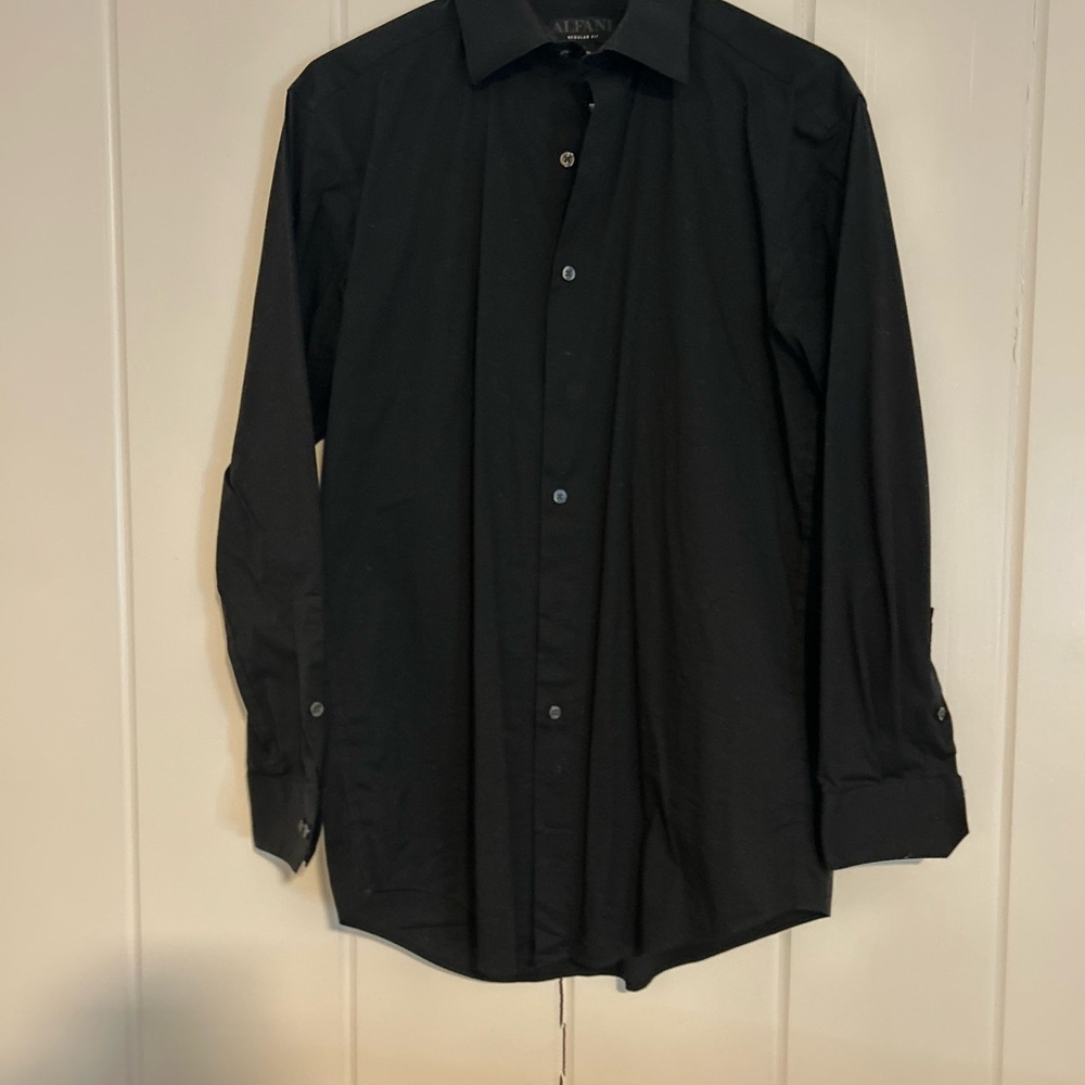 Alfani Men's Classic Black Dress Shirt